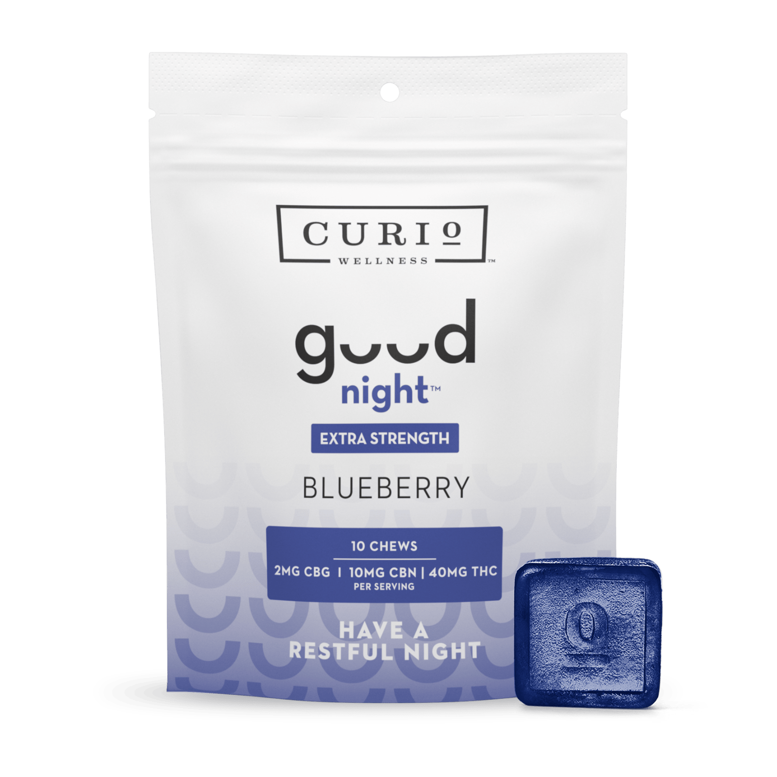Good Night | Extra Strength 2:10:40 Chews | 400mg | 10ct | 40mg/ea by Curio Wellness - Missouri