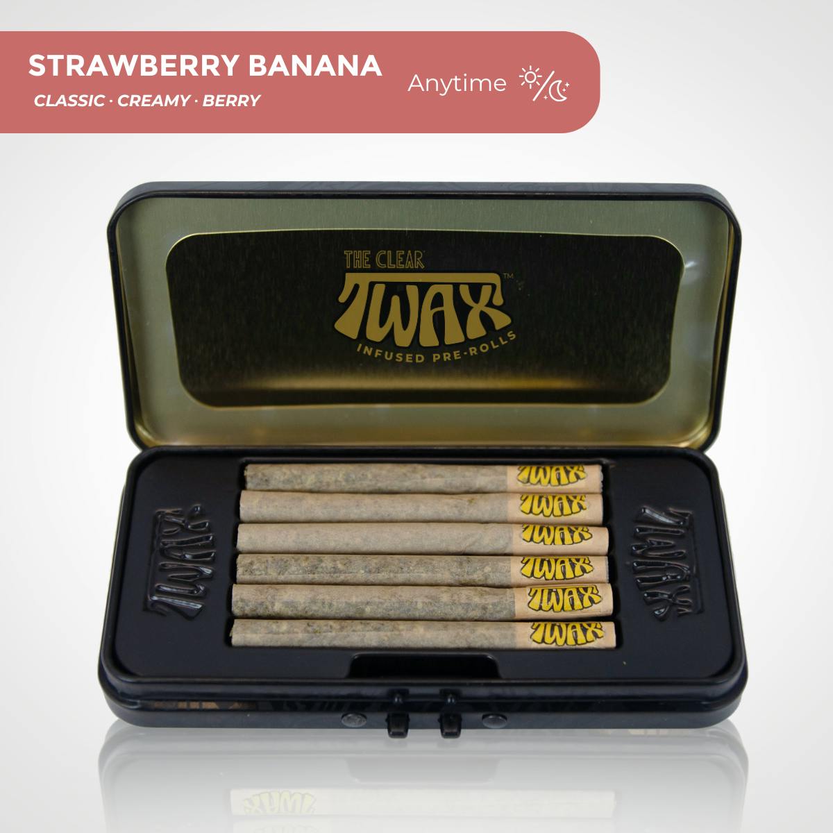 TWAX Mini Infused Pre-rolls 3g [6 Pack] | Strawberry Banana