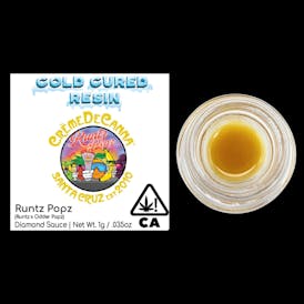 Creme De Canna Cold Cured Resin Diamond Sauce Runtz Popz 1g (H) 4148