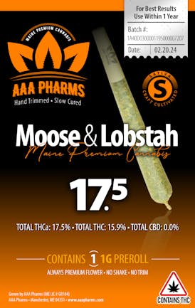 Moose and Lobstah - 1g Pre Roll