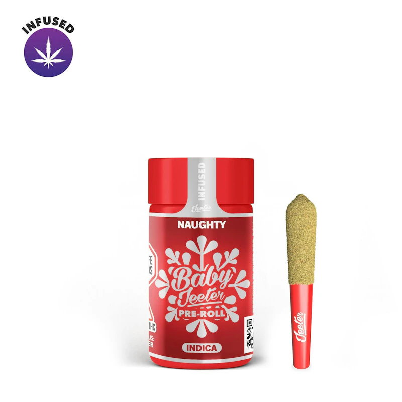 Jeeter Naughty · Baby Infused Minis · 0.5g each · 5pk, Infused Pre-Rolls