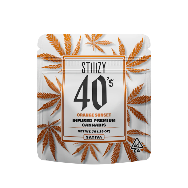 STIIIZY - ORANGE SUNSET - 7G 40's Infused Flower, Flower