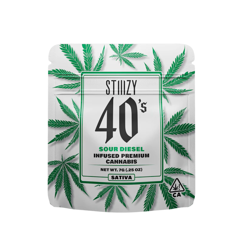 STIIIZY - SOUR DIESEL - 7G 40's Infused Flower, Flower