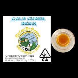 Creme De Canna Cold Cured Resin Badder Cremedy Odder Popz 1g (H) 4169