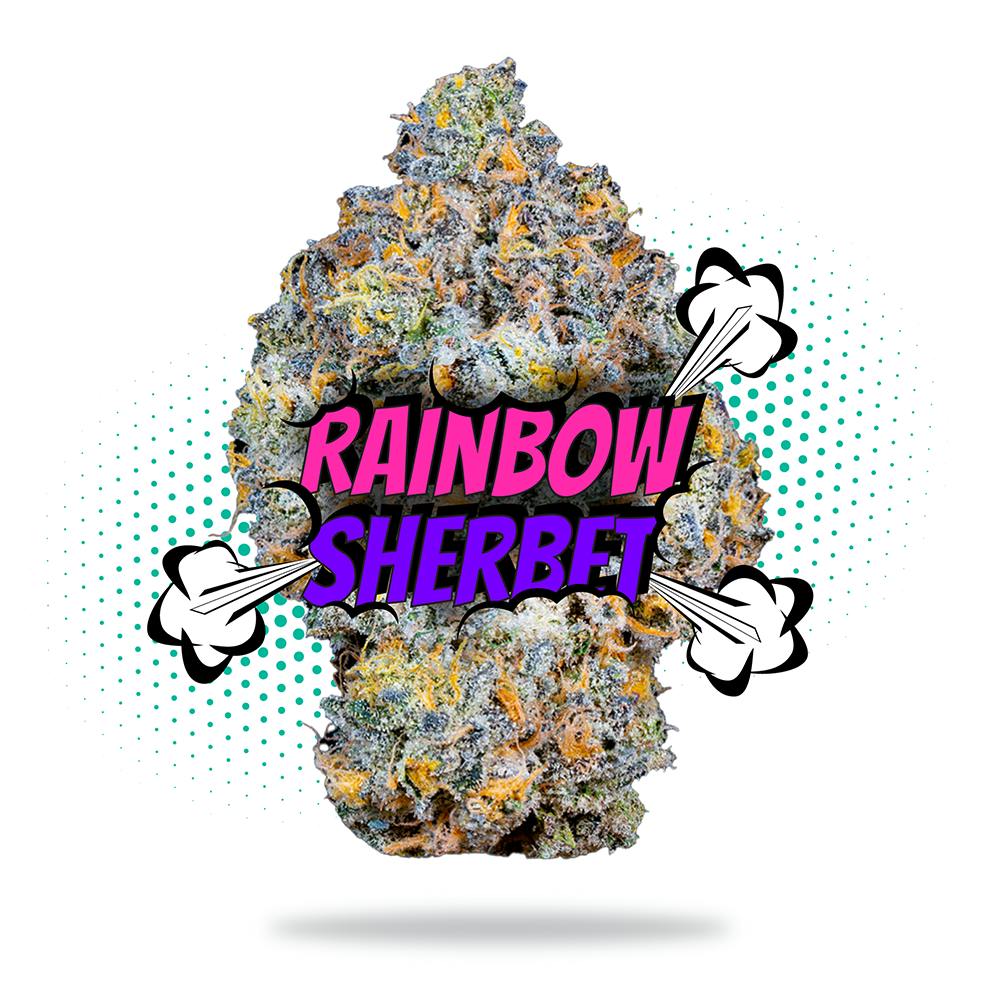 Rainbow Sherbet (3.5g - 1/8oz) - Topshelf Indoor - Hybrid - Frostiez