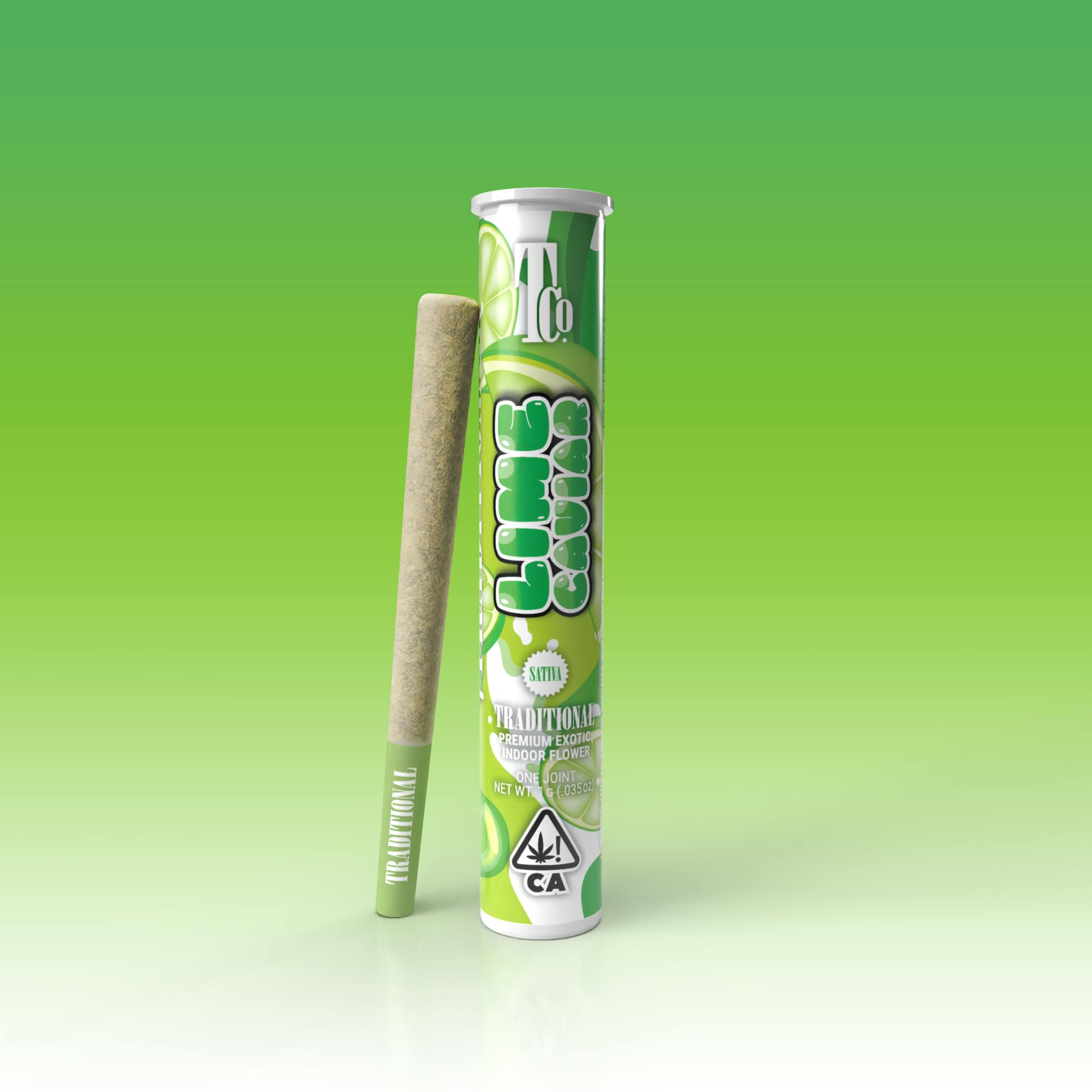 Traditional - Lime Caviar Pre-Roll 1G
