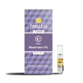 Timeless Blackwater OG 500mg Vape Cartridge (Energy)