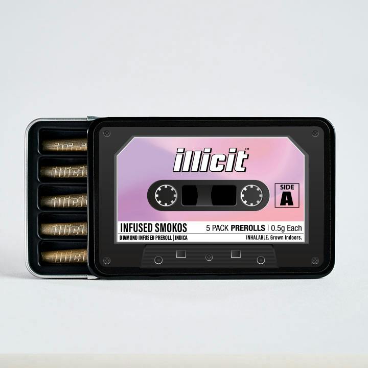 Indica Diamond Infused Smokos .5g 5-Pack by ILLICIT