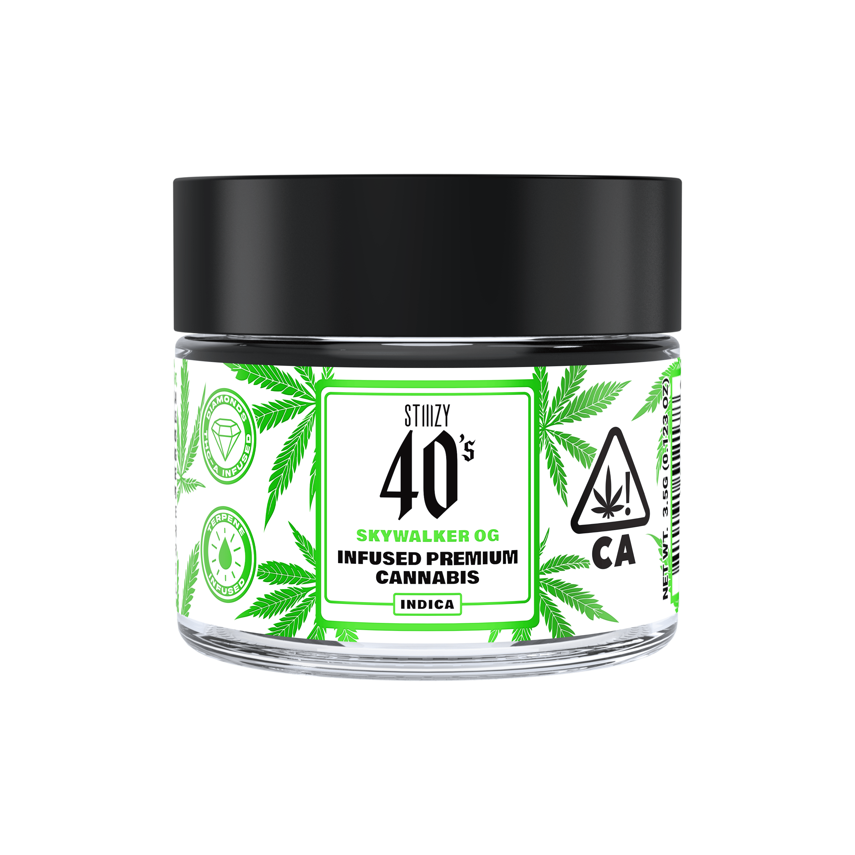 STIIIZY - SKYWALKER OG - 3.5G 40's Infused Flower Jar — Flower