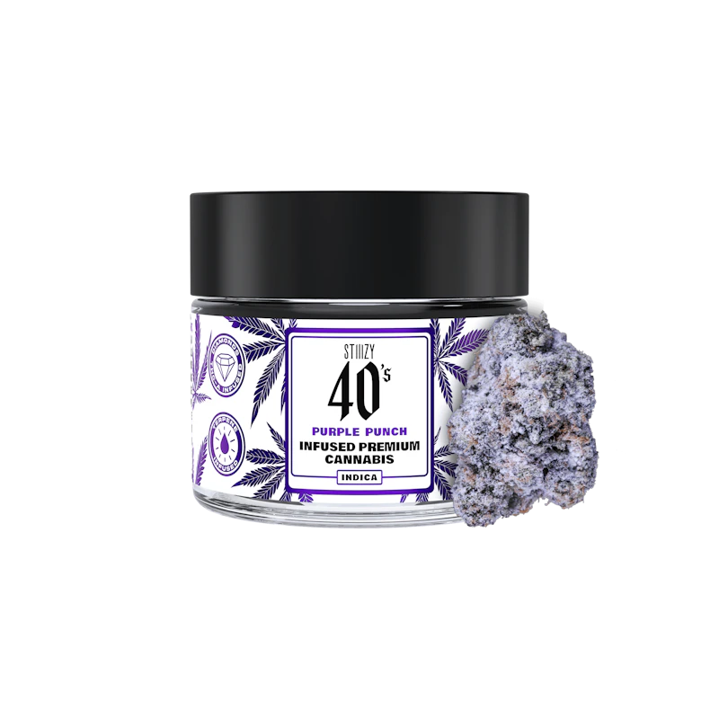 STIIIZY - PURPLE PUNCH - 3.5G 40's Infused Flower Jar, Flower