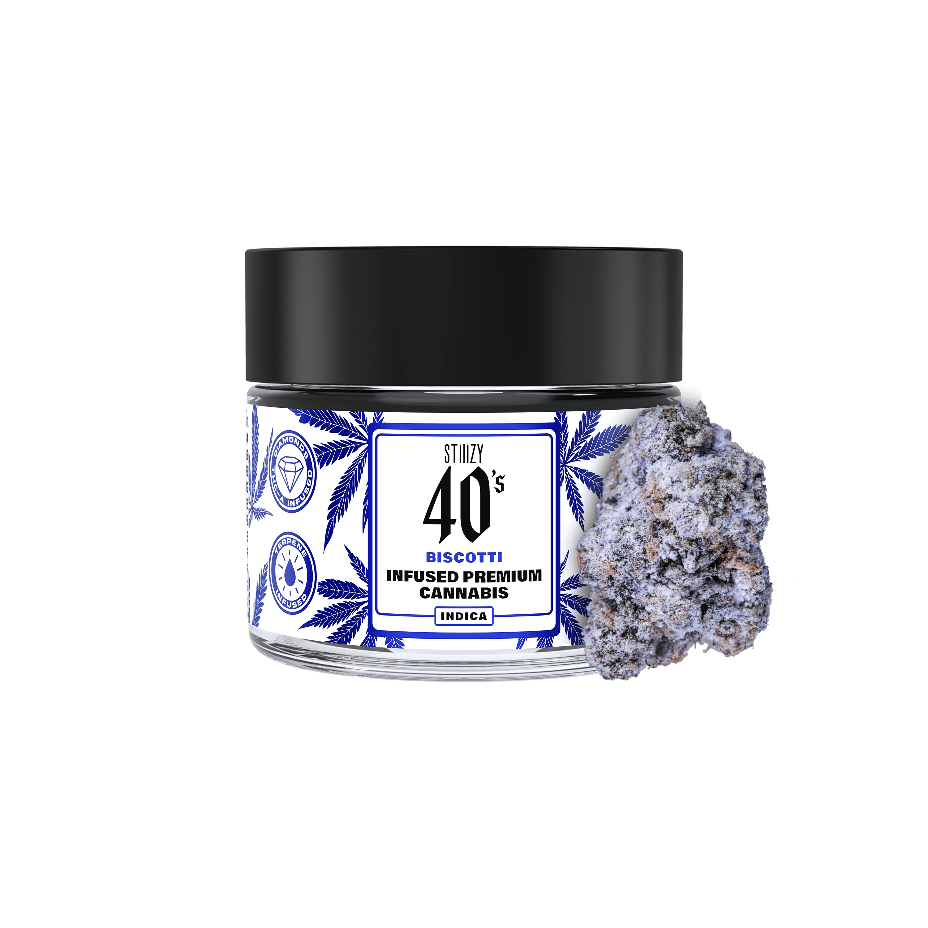 STIIIZY - BISCOTTI - 3.5G 40's Infused Flower Jar — Flower