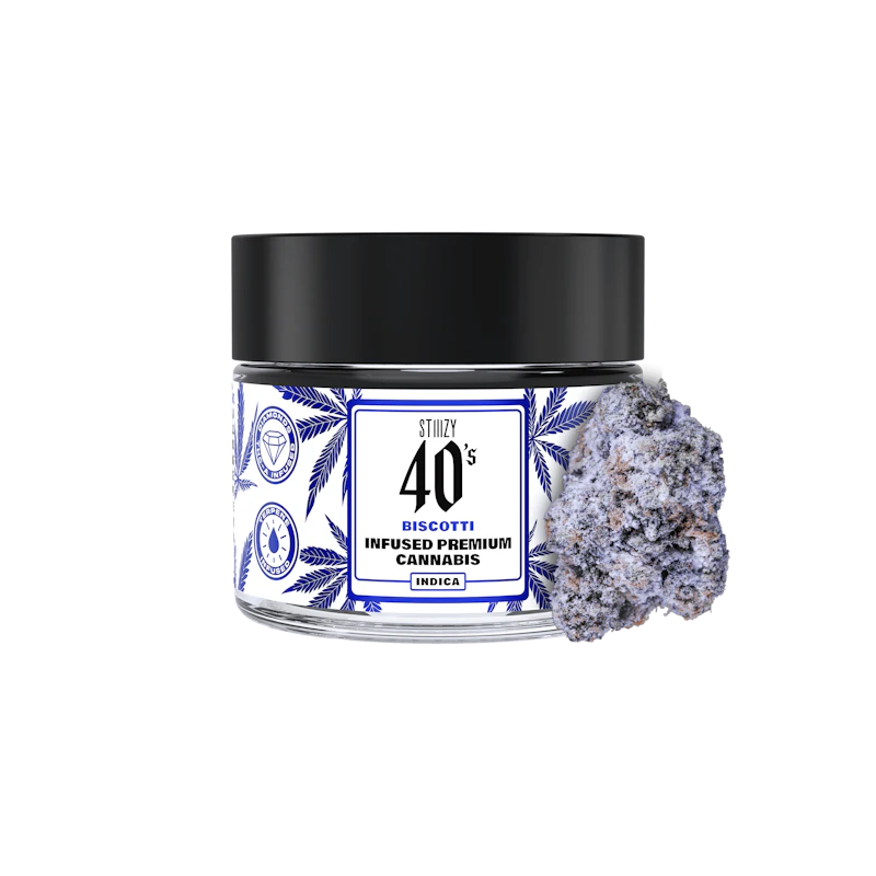 STIIIZY - BISCOTTI - 3.5G 40's Infused Flower Jar, Flower