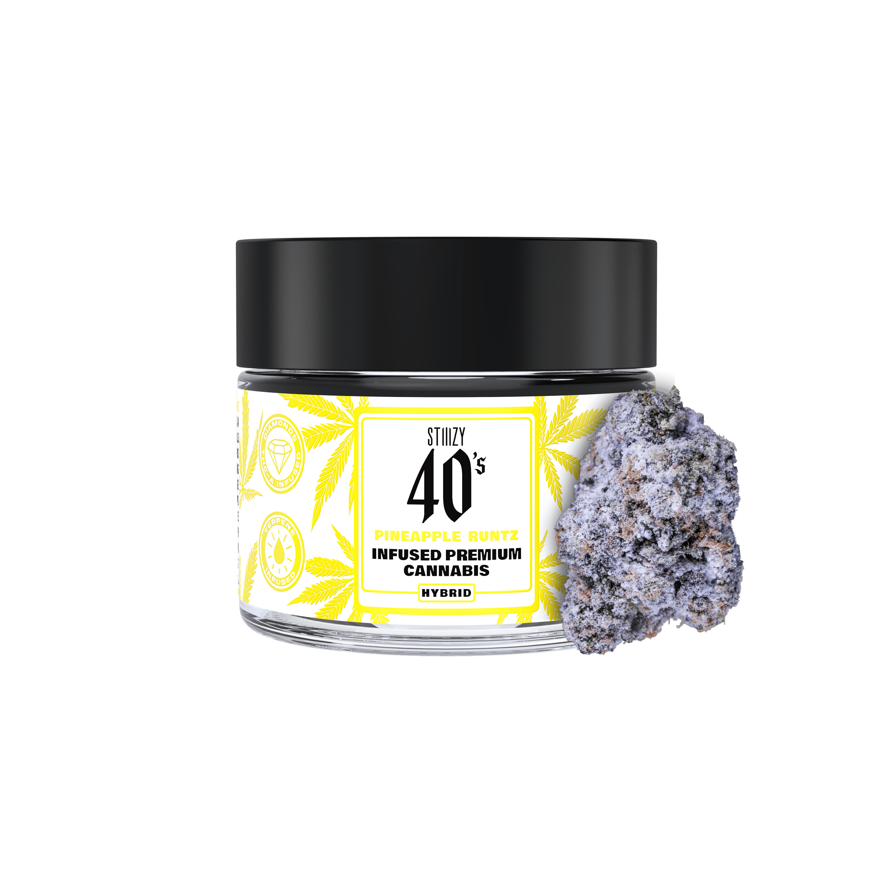 STIIIZY - PINEAPPLE RUNTZ - 3.5G 40's Infused Flower Jar — Flower