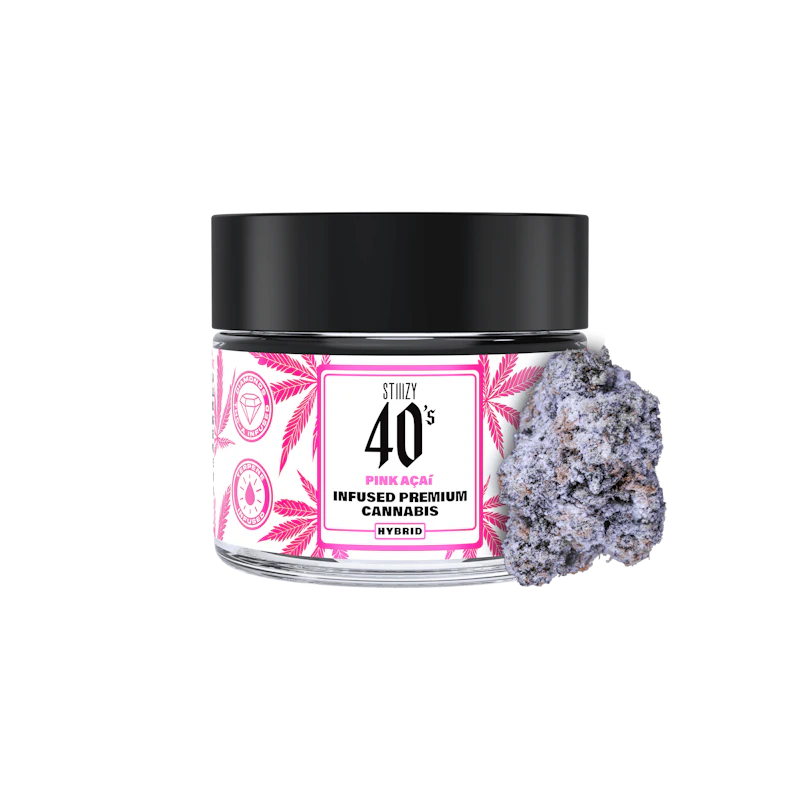 STIIIZY - PINK ACAI - 3.5G 40's Infused Flower Jar, Flower