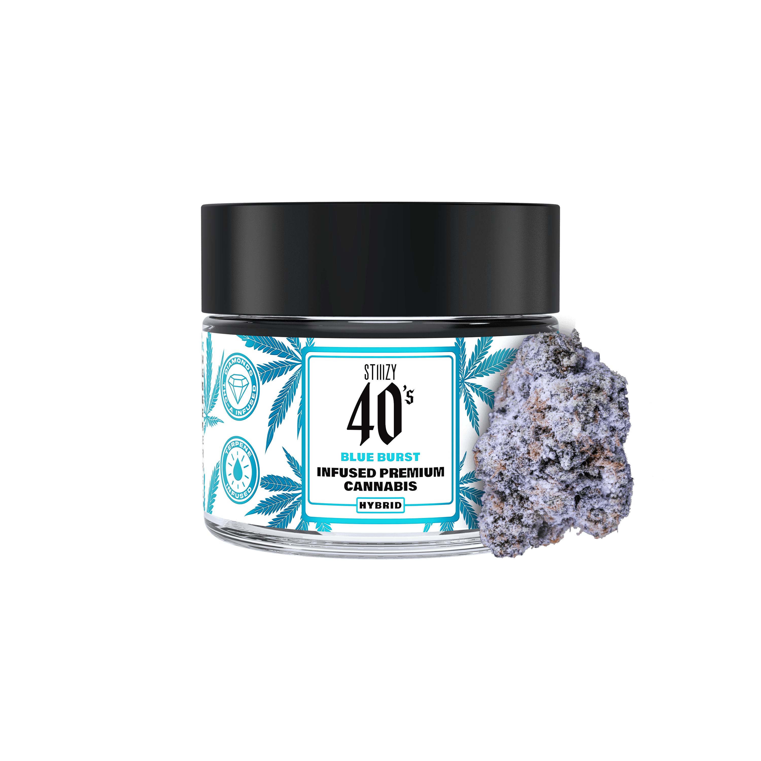STIIIZY - BLUE BURST - 3.5G 40's Infused Flower Jar — Flower