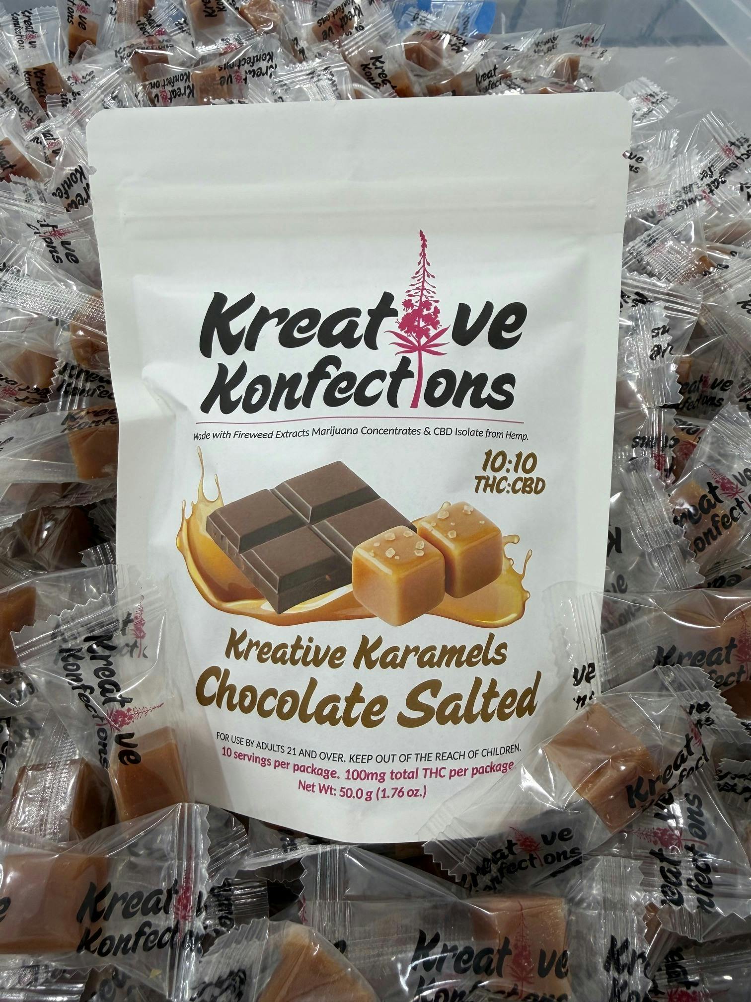 Chocolate Salted Kreative Karamels | Hybrid | 100mg | 10pk