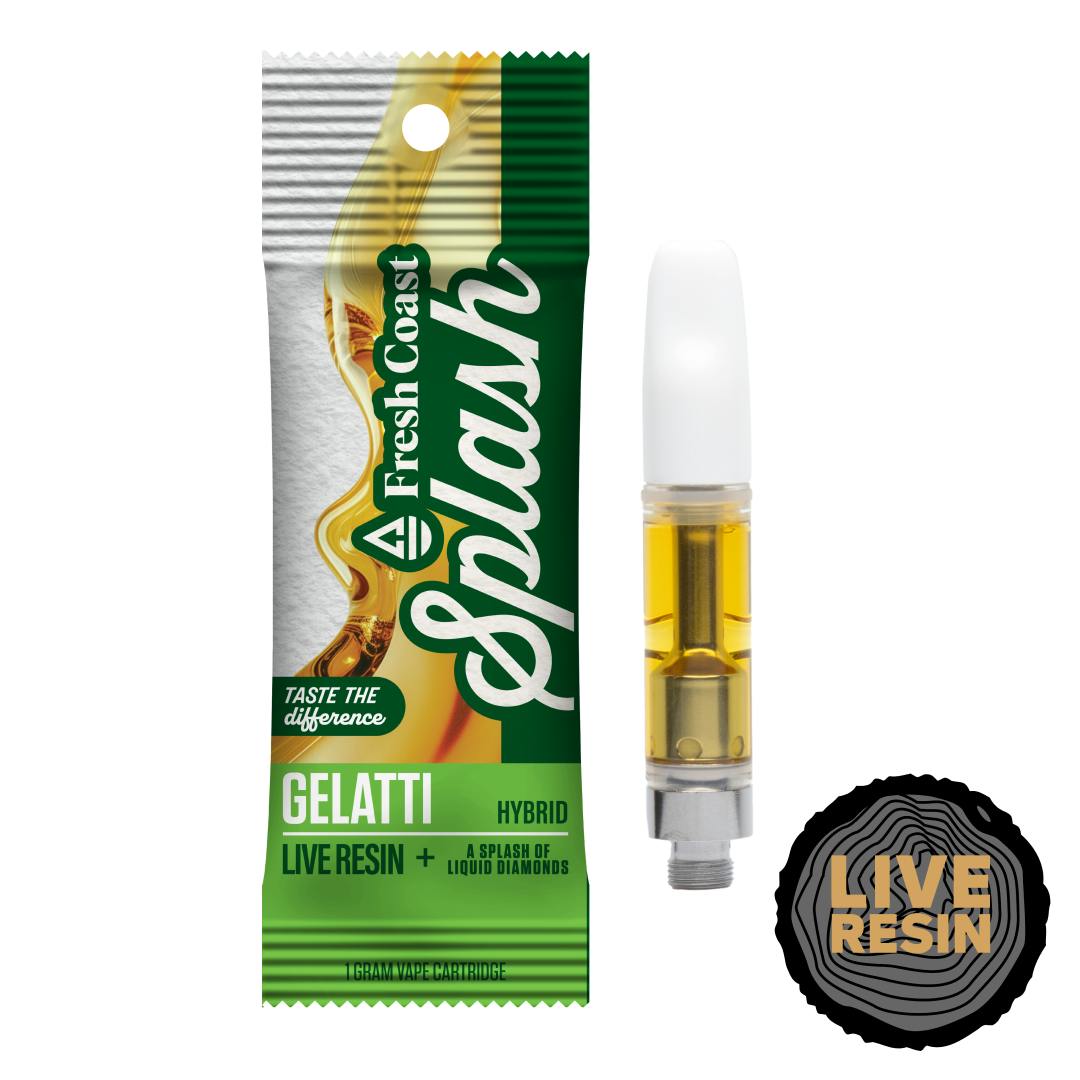 Fresh Coast | Gelatti | Splash Live Resin 1G Cart | Hybrid by Fresh Coast