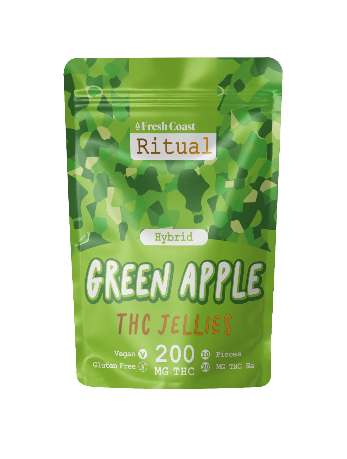 Fresh Coast | Green Apple | Ritual 200mg Vegan Jellies | Hybrid