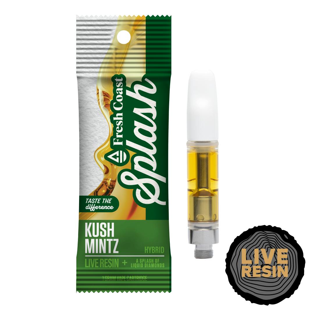 Splash | Kush Mintz | Live Resin Cartridge | 1g by Fresh Coast