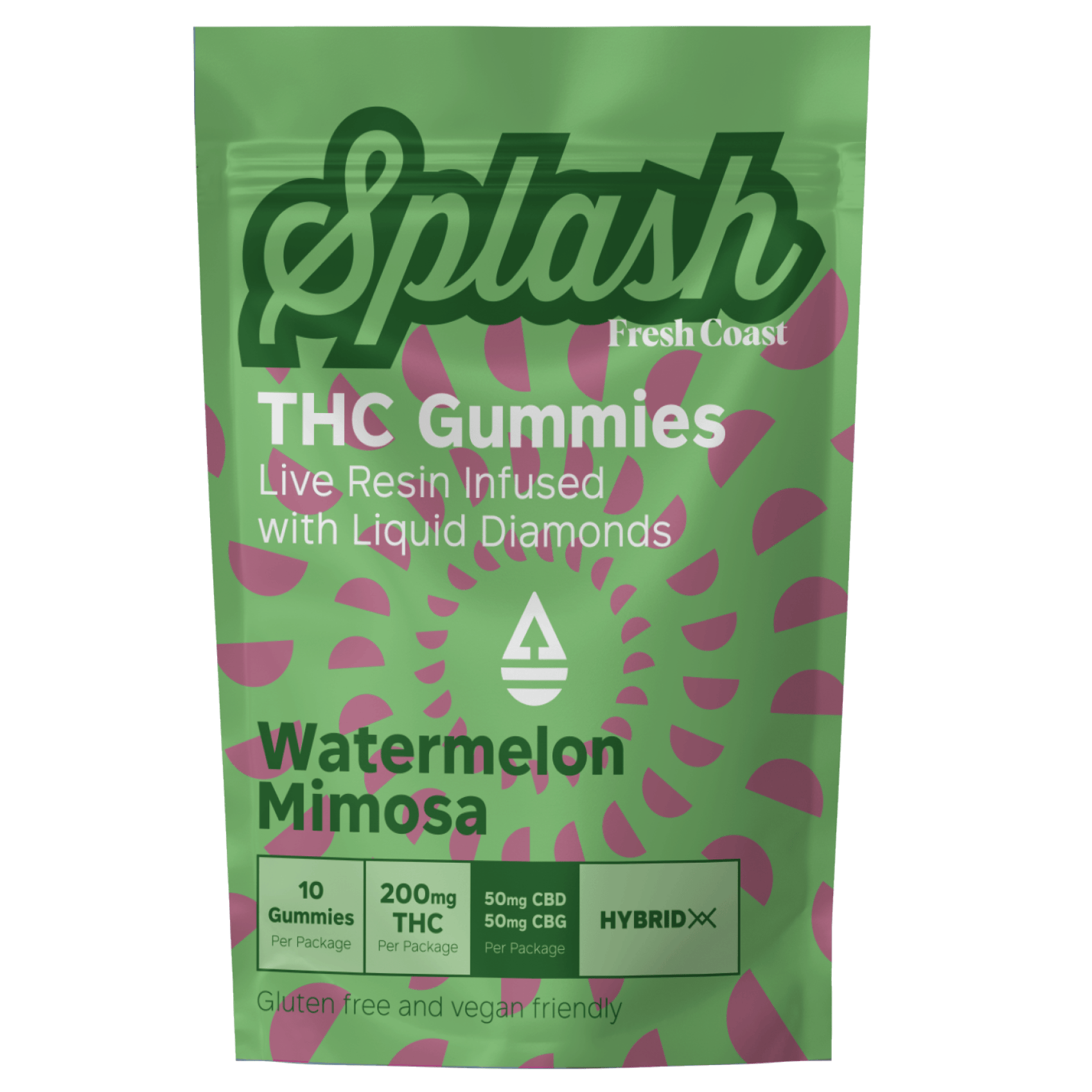 Splash | Watermelon Mimosa 4:1:1 LR Gummies | 200mg | 10ct | 20mg/ea