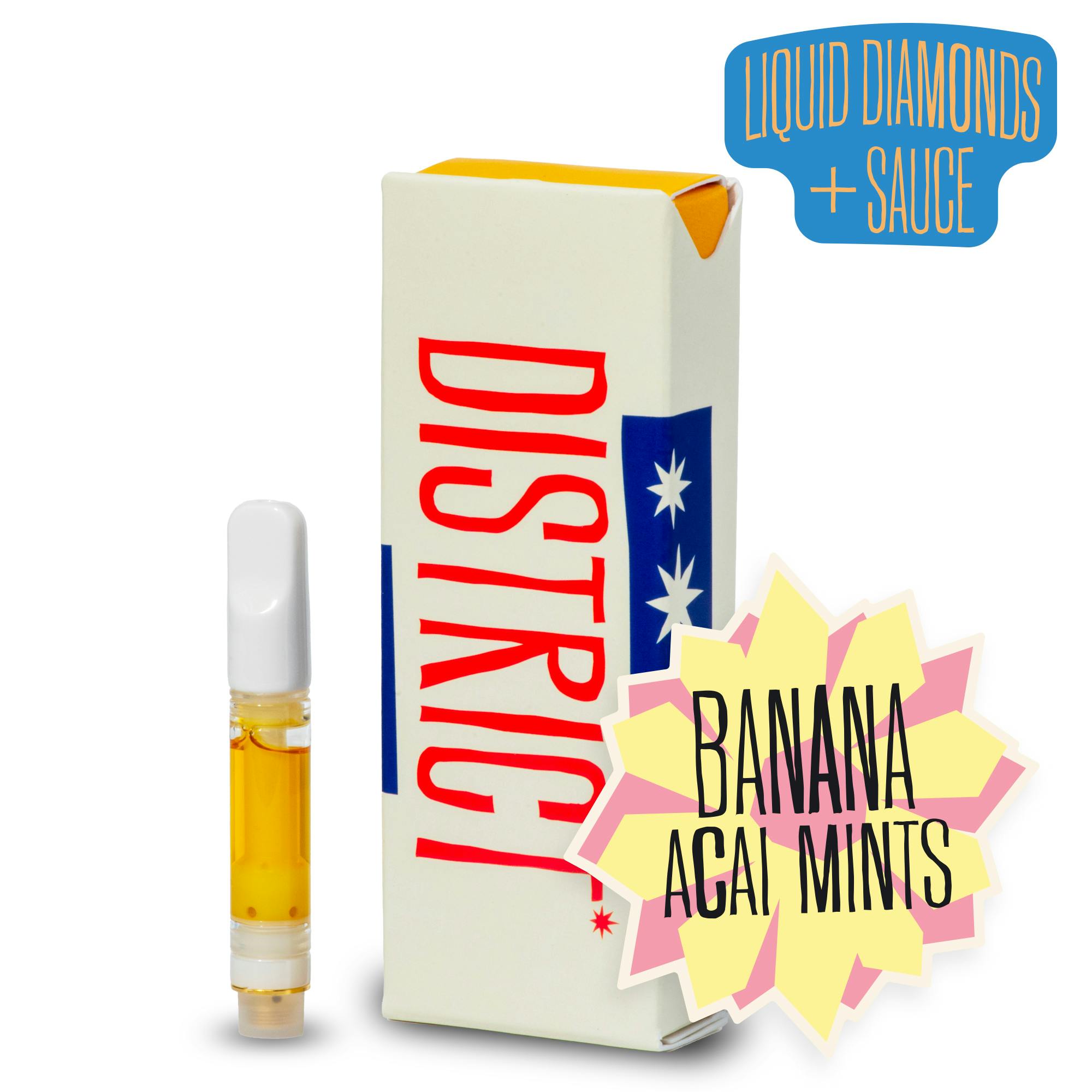 Beach Cake Liquid Diamonds and Sauce Cartridge by District Cannabis