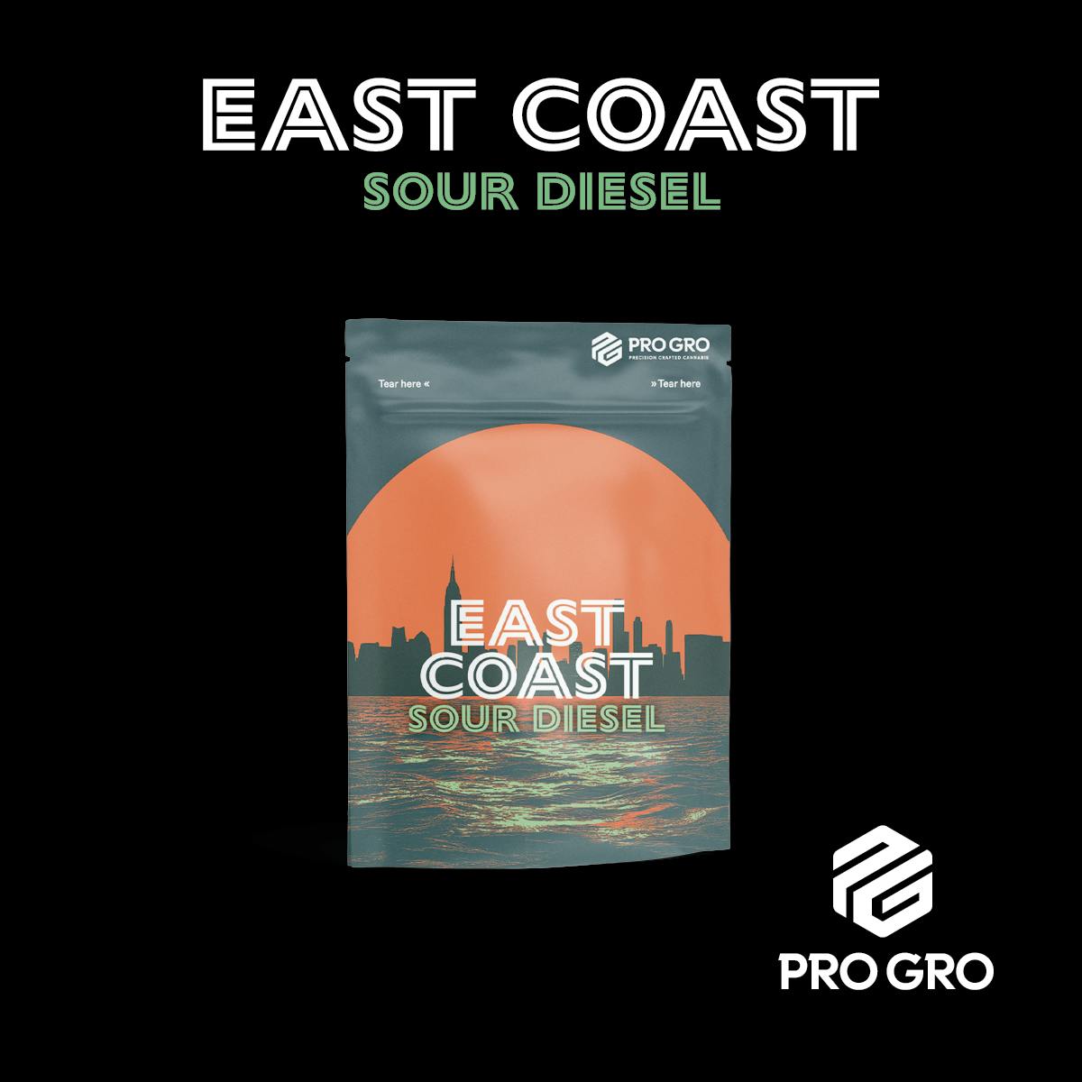 East Coast Sour Diesel Pre-Pack |3.5g - Pro Gro