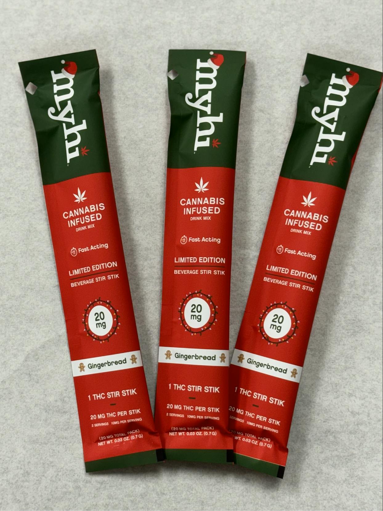 Gingerbread - Fast Acting Beverage Stir STIK (60mg - 3 pack) - My Hi