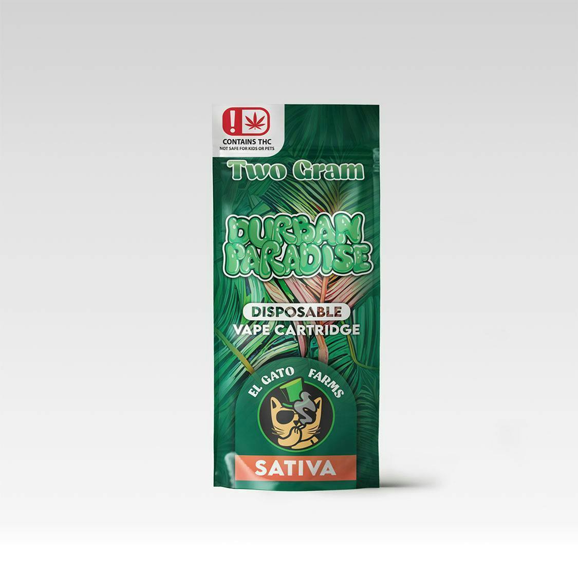 El Gato 2g Disposable Vape - Durban Paradise - Kush Gardens