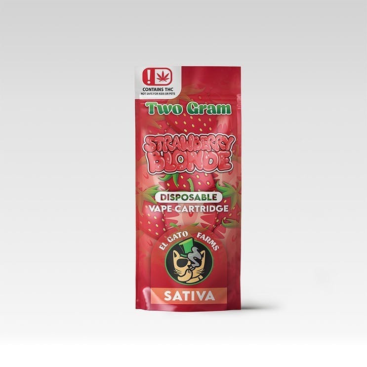 El Gato 2g Disposable Vape - Strawberry Blonde