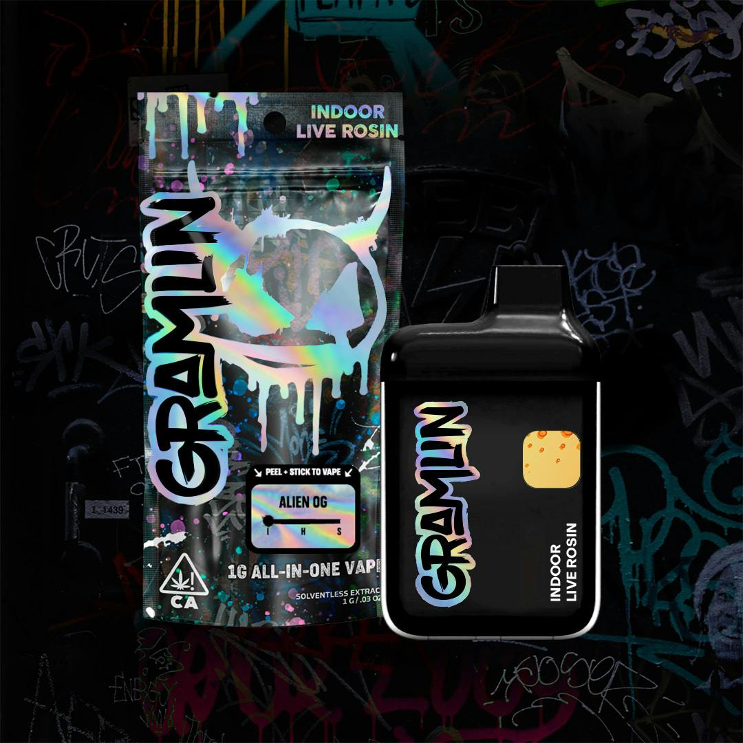Alien OG Indoor Live Rosin AIO 1g Vape - Gramlin