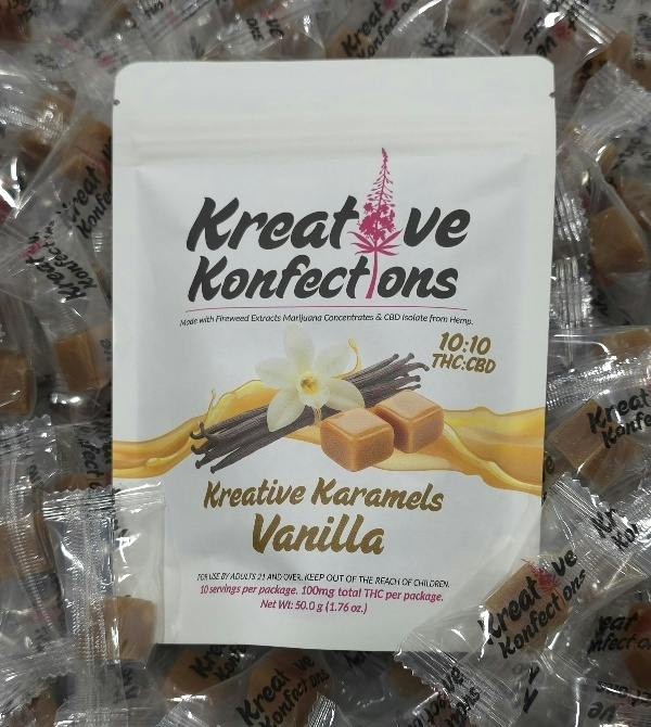 Vanilla Kreative Karamels | Hybrid | 100mg | 10pk