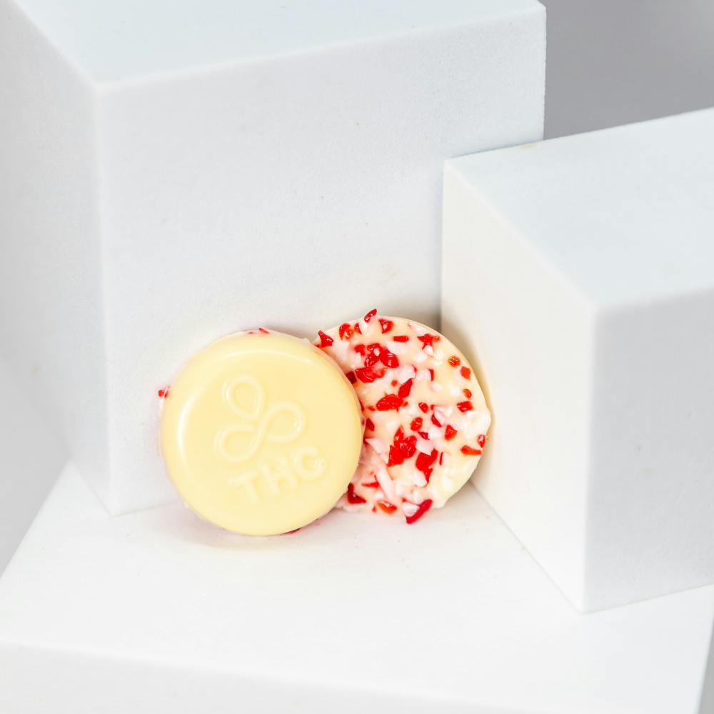 White Chocolate Peppermint Discos