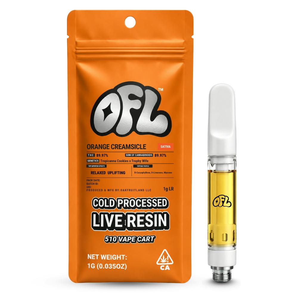 Orange Creamsicle | Live Resin Cartridge | 1g