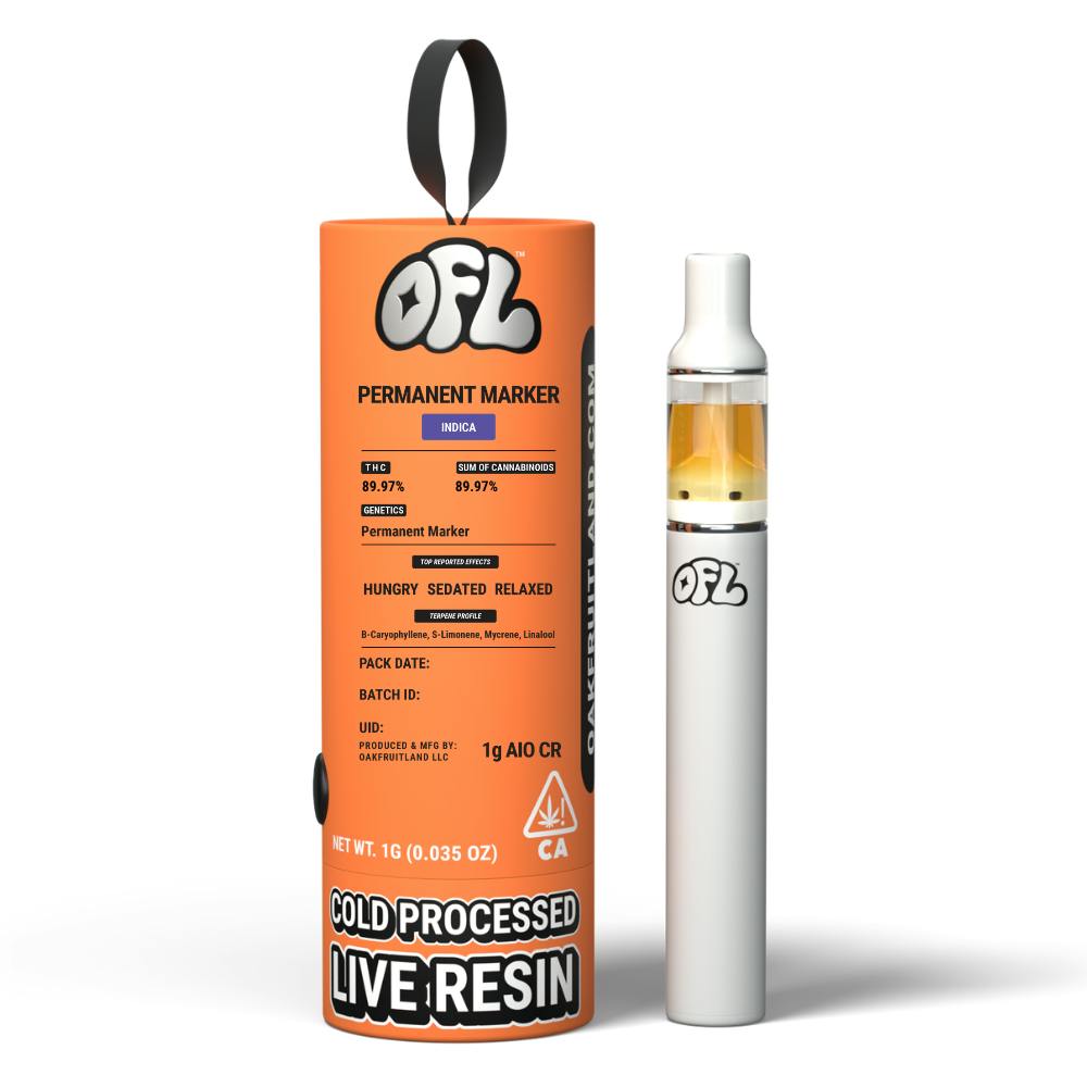 Permanent Marker | Live Resin Disposable | 1g