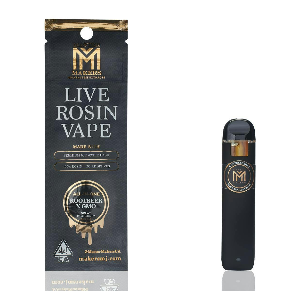 racine master vape / smoke Makers | Rootbeer GMO | Live Rosin Disposable | 0.5g Strength:3mg Vuse Golden Tobacco Pods Vuse Go Creamy Tobacco