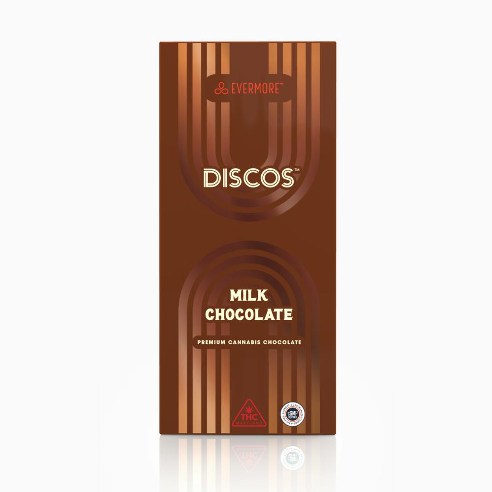 40MG Milk Chocolate Salted Caramel Discos by Evermore Cannabis Company
