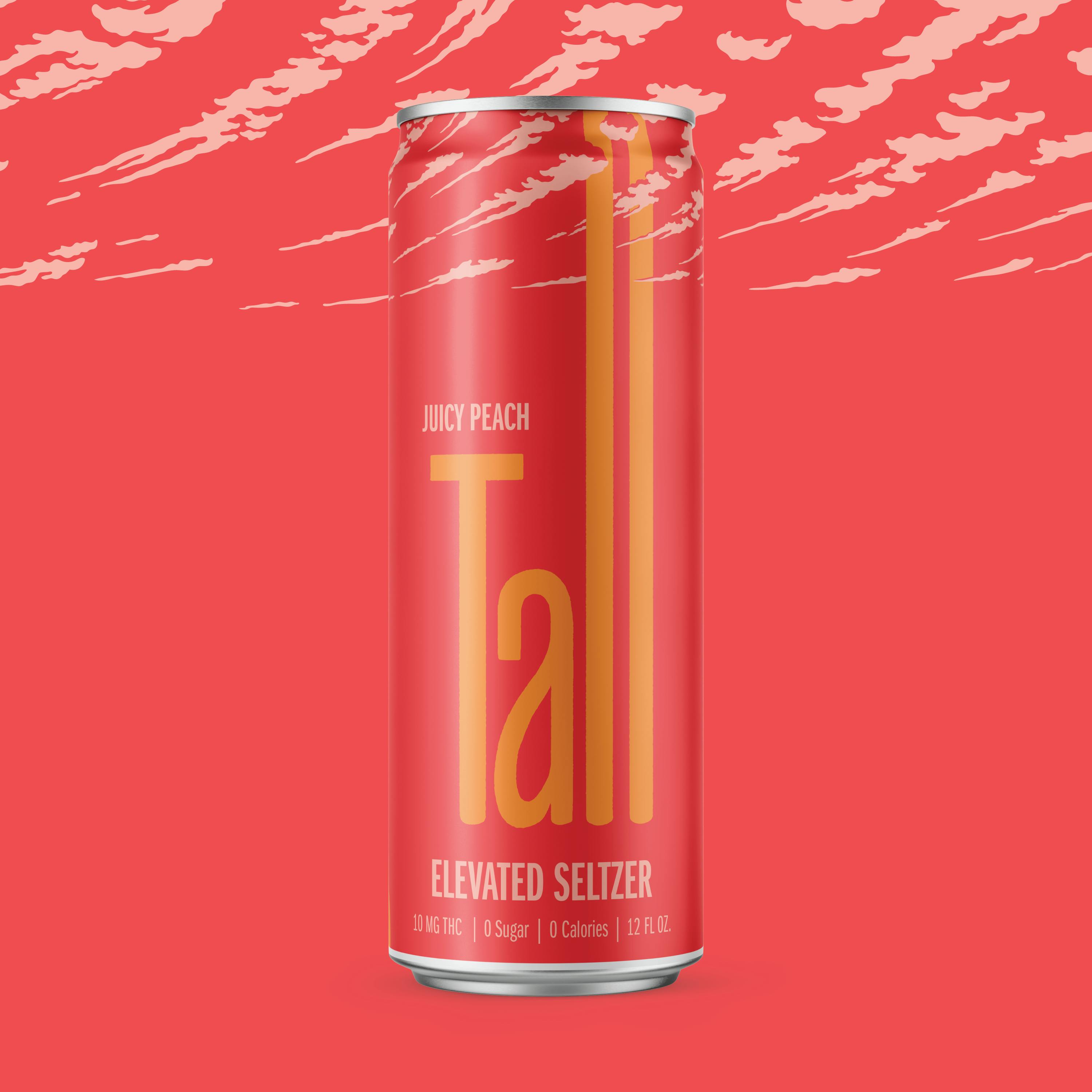 10MG Juicy Peach Tall Seltzer