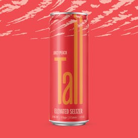 10MG Juicy Peach Tall Seltzer