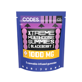 Codes: Xtreme Gummies | Blackberry | 1000mg | 5pk