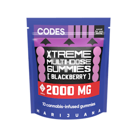Codes: Xtreme Gummies | Blackberry | 2000mg | 10pk
