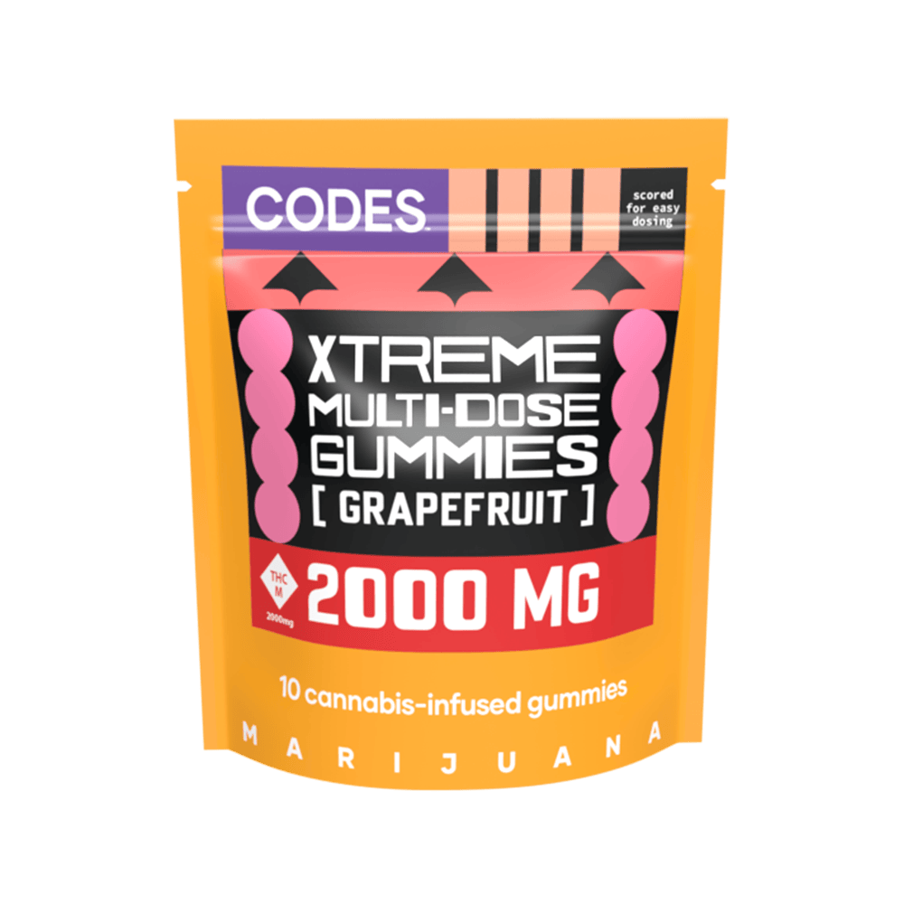 Codes: Xtreme Gummies | Grapefruit | 2000mg | 10pk