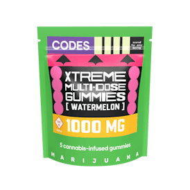 Codes: Xtreme Gummies | Watermelon | 1000mg | 5pk