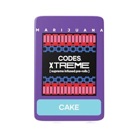 Codes: Infused Pre-Roll Pack | Cake x Banapple Cream | Xtreme J's | 3pk