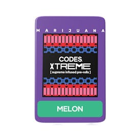 Codes: Infused Pre-Roll Pack | Melon x Apple Fritter | Xtreme J's | 3pk
