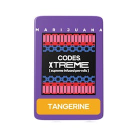 Codes: Infused Pre-Roll Pack | Tangerine x Diesel Lab | Xtreme J's | 3pk