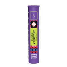 Codes: Infused Pre-Roll | Key Lime x Blue Gloo | Xtreme J's | 1g