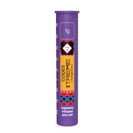 Codes: Infused Pre-Roll | Tangerine x Tropicana Cherry | Xtreme J's | 1g