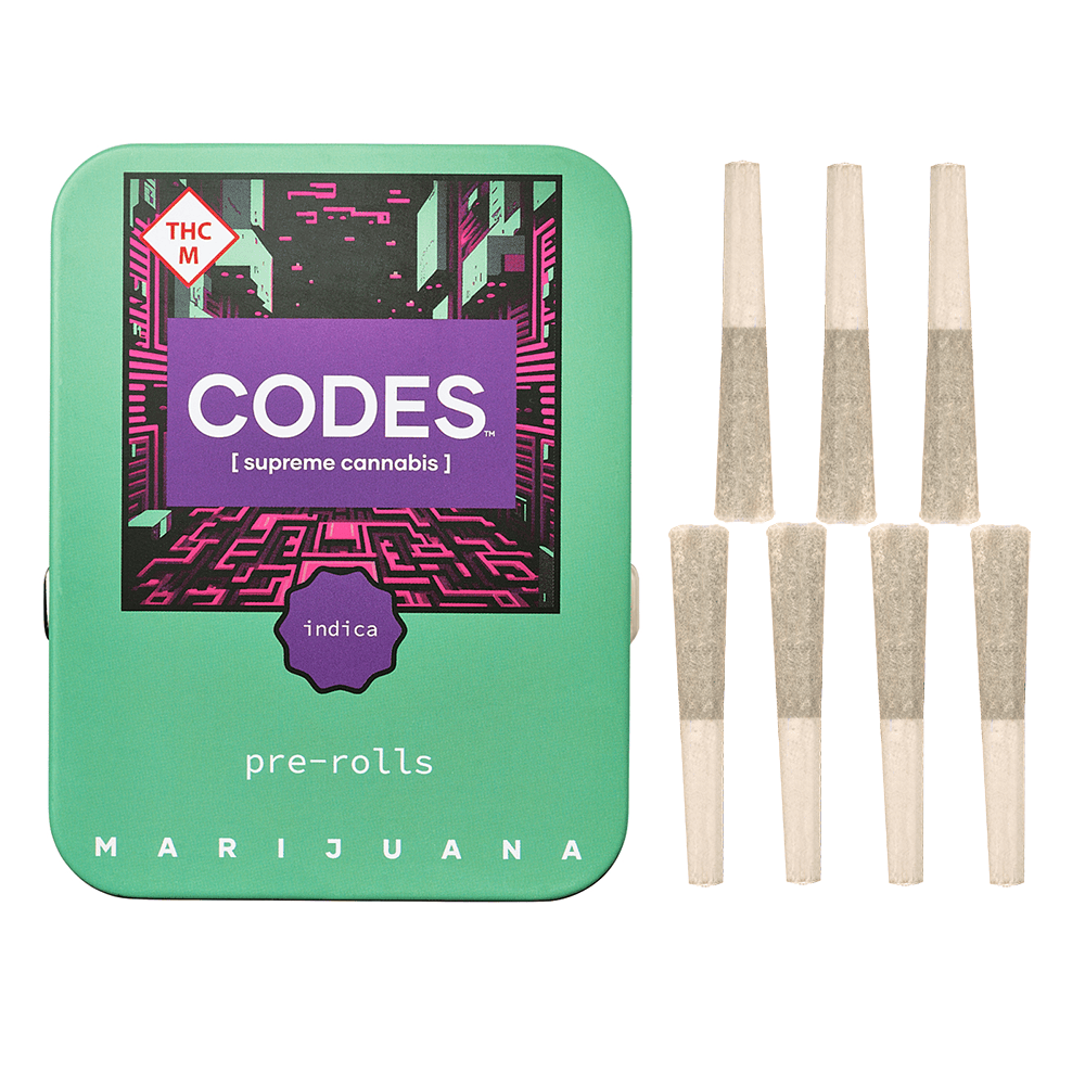 Codes: Pre-Roll Pack | Grape Gas | 0.5g ea | 7pk