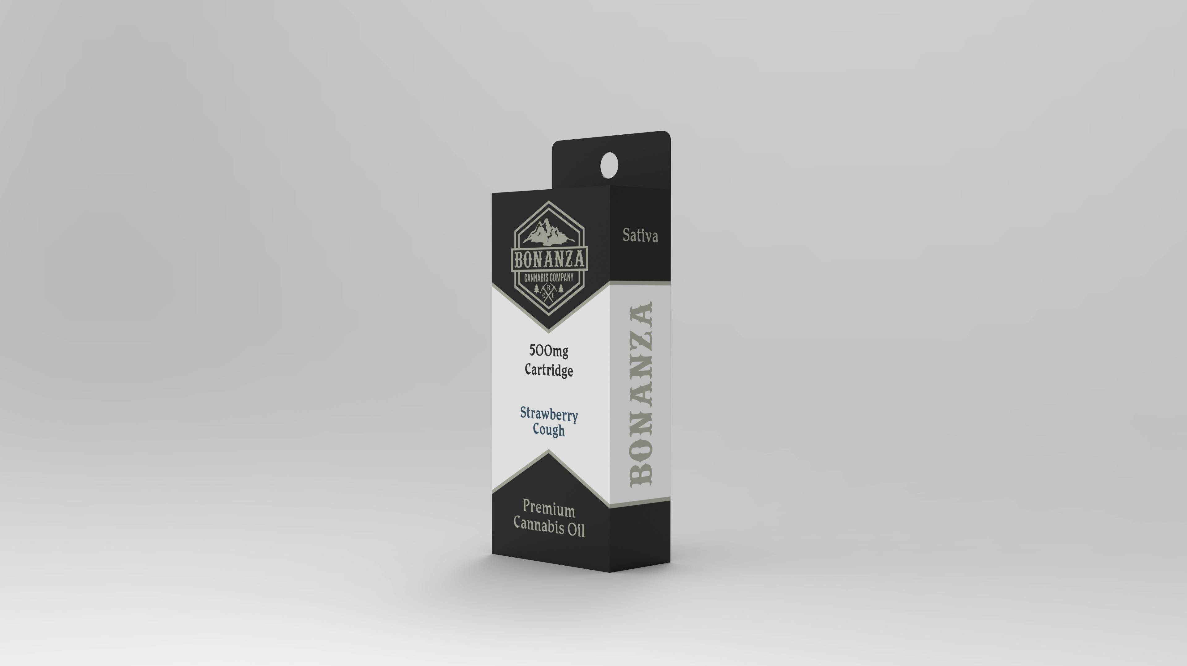 500 MG Cartridge Strawberry Cough by Bonanza Cannabis Company