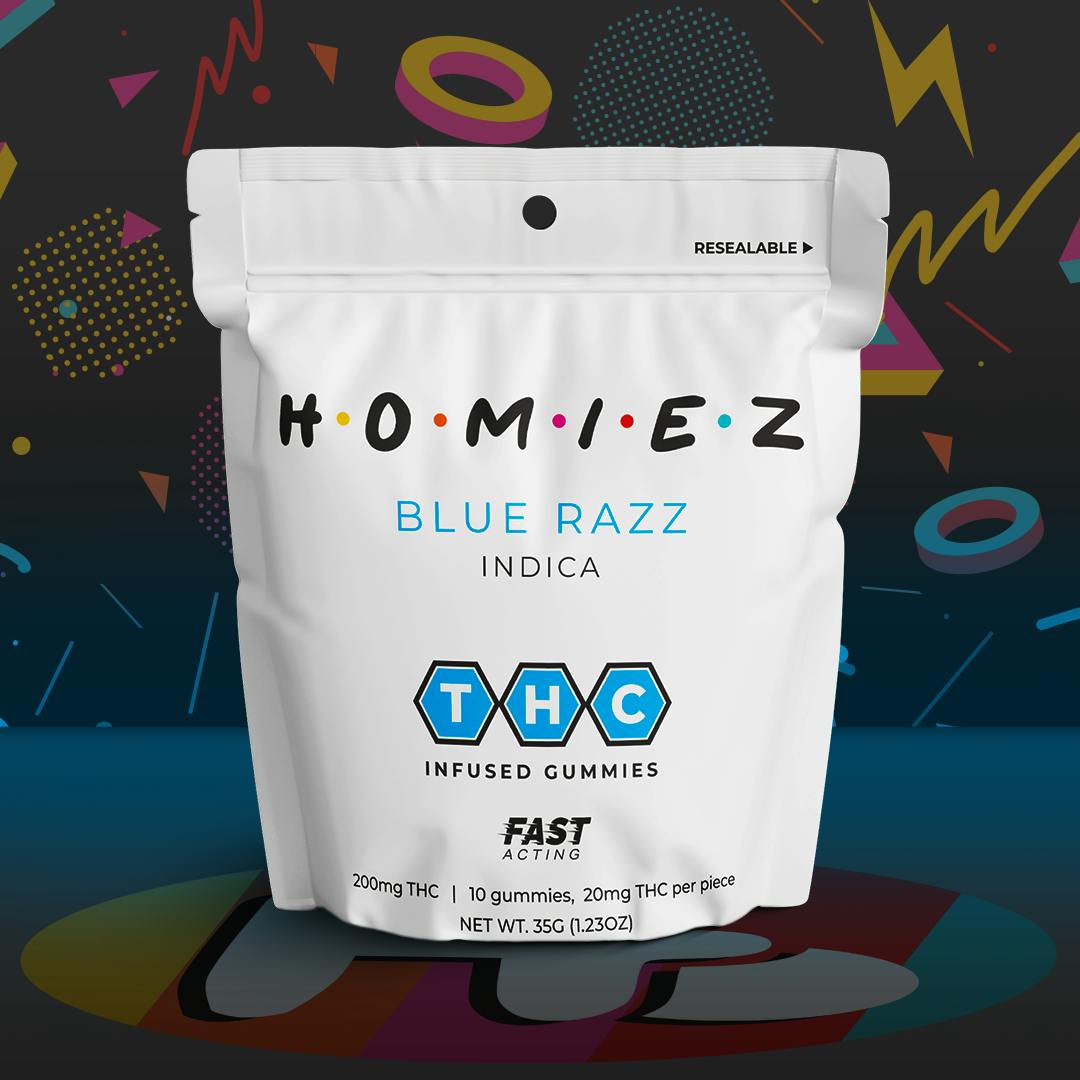 HOMIEZ | Gummies 200mg | Blue Razz by HOMIEZ